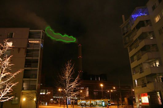 Visual of Energy Consumption Shown on Power Plant