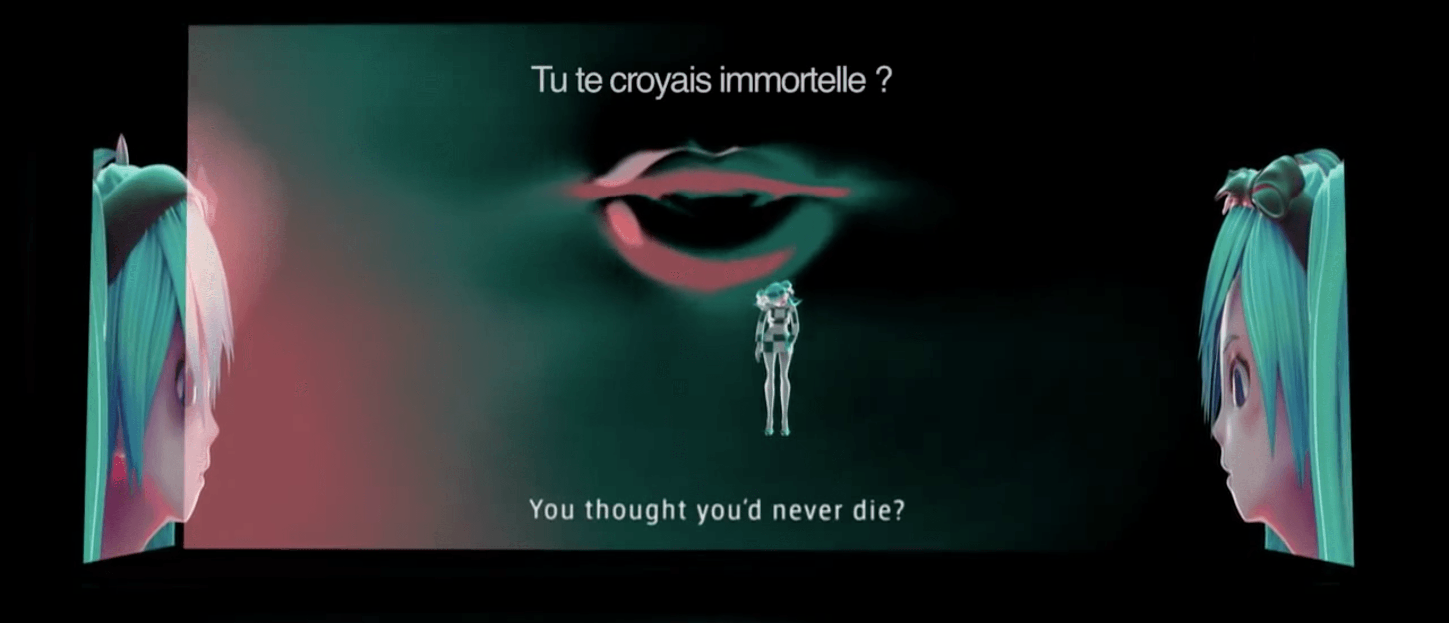 Visual of "The End": a Virtual Opera Singer, Millions of Fans and the Meaning of Death