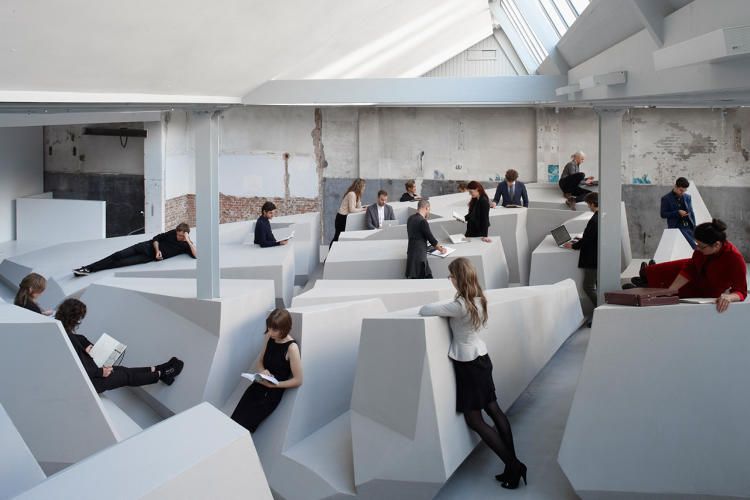 Visual of Experimental Office: No Chairs, No Desks