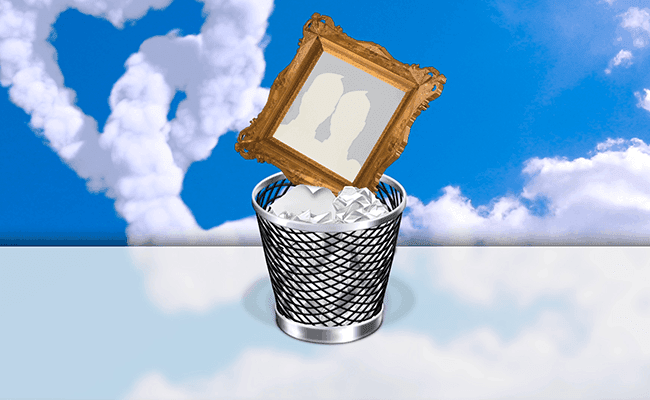 Visual of 'e-End' means removing a person from online life