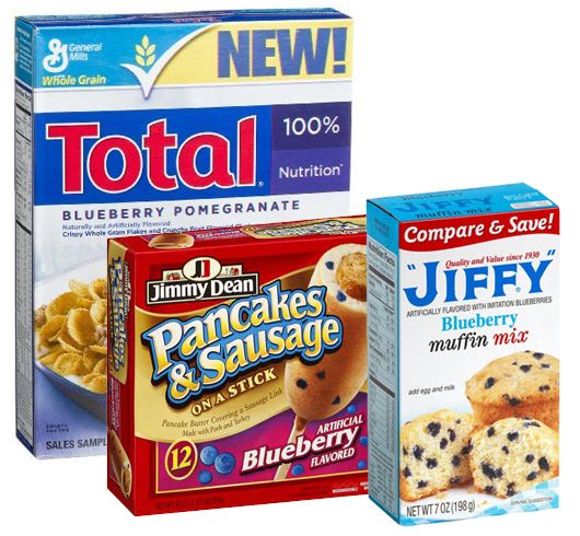 Those Blueberries in Your Cereal, Muffins and Baking Mixes? All Fake.