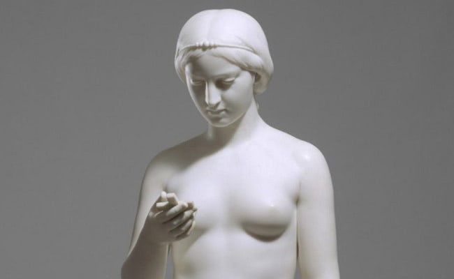 19th Century Sculpture Seems to Be Holding a Smartphone