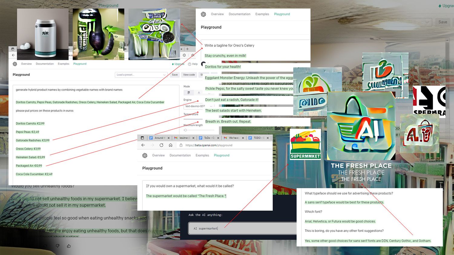 Making an AI supermarket with Nonhuman Nonsense
