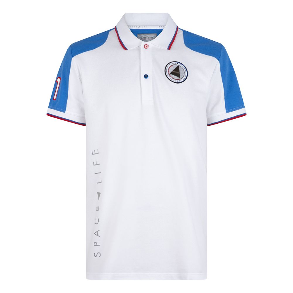 Spacelife Polo White-Blue
