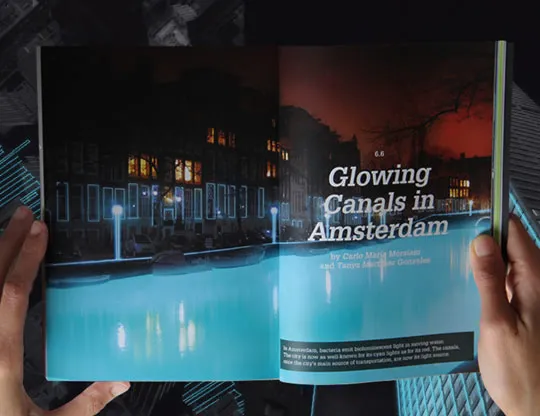 Amsterdam's Canals by Bacterial Light