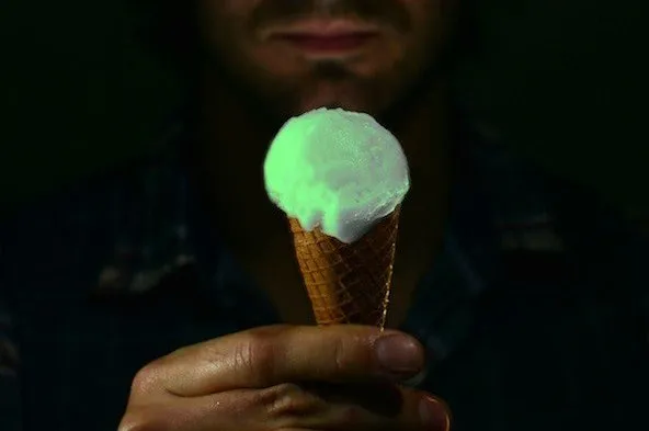 Jellyfish Ice Cream Glows When Licked