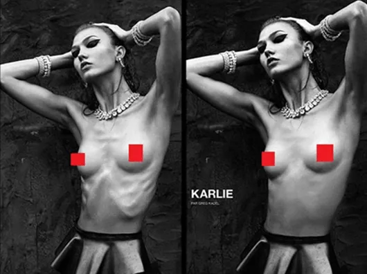 Reverse Retouching: Fattening Up Too-Thin Models