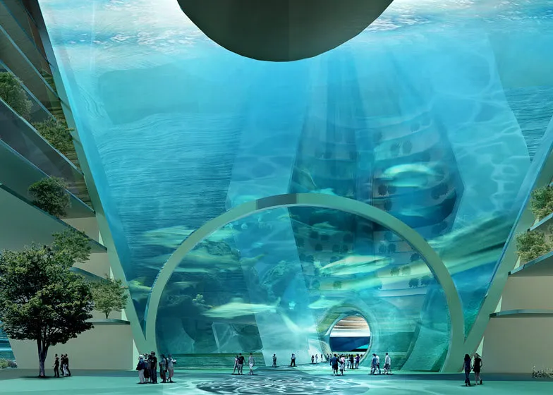 Floating Underwater Self-Sufficient City