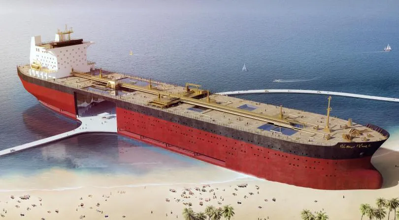 From Discarded Mega Oil-Tanker to Village