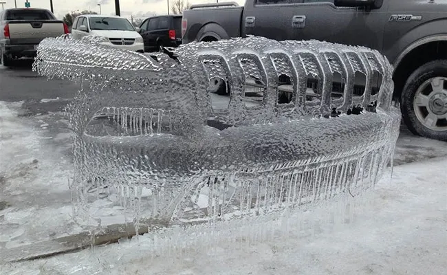 Natural Ice Sculpture in North Carolina