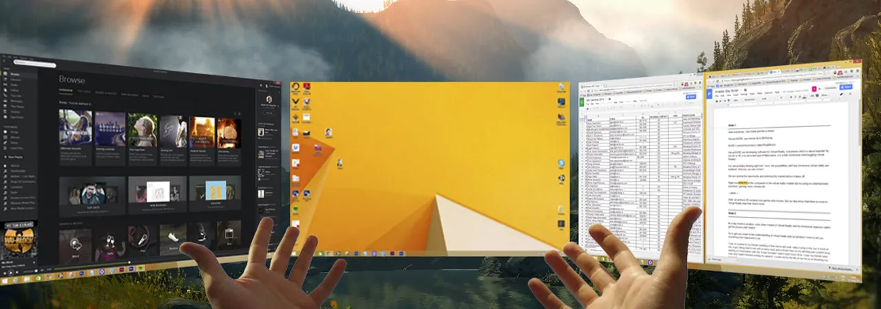 Work Remotely in VR Nature
