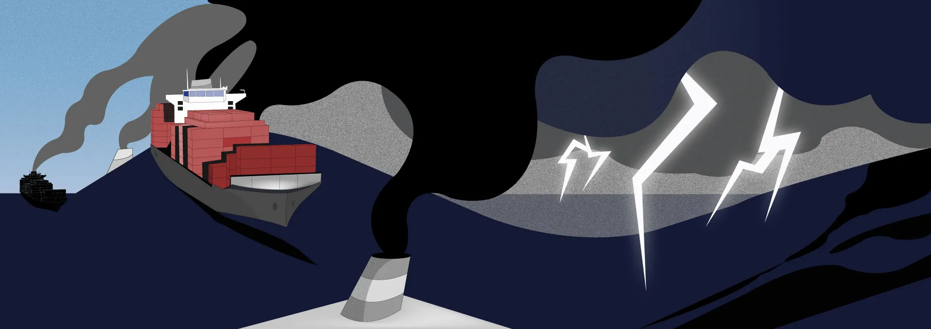 Struck by lightning: Shipping emissions double frequency of lightning storms