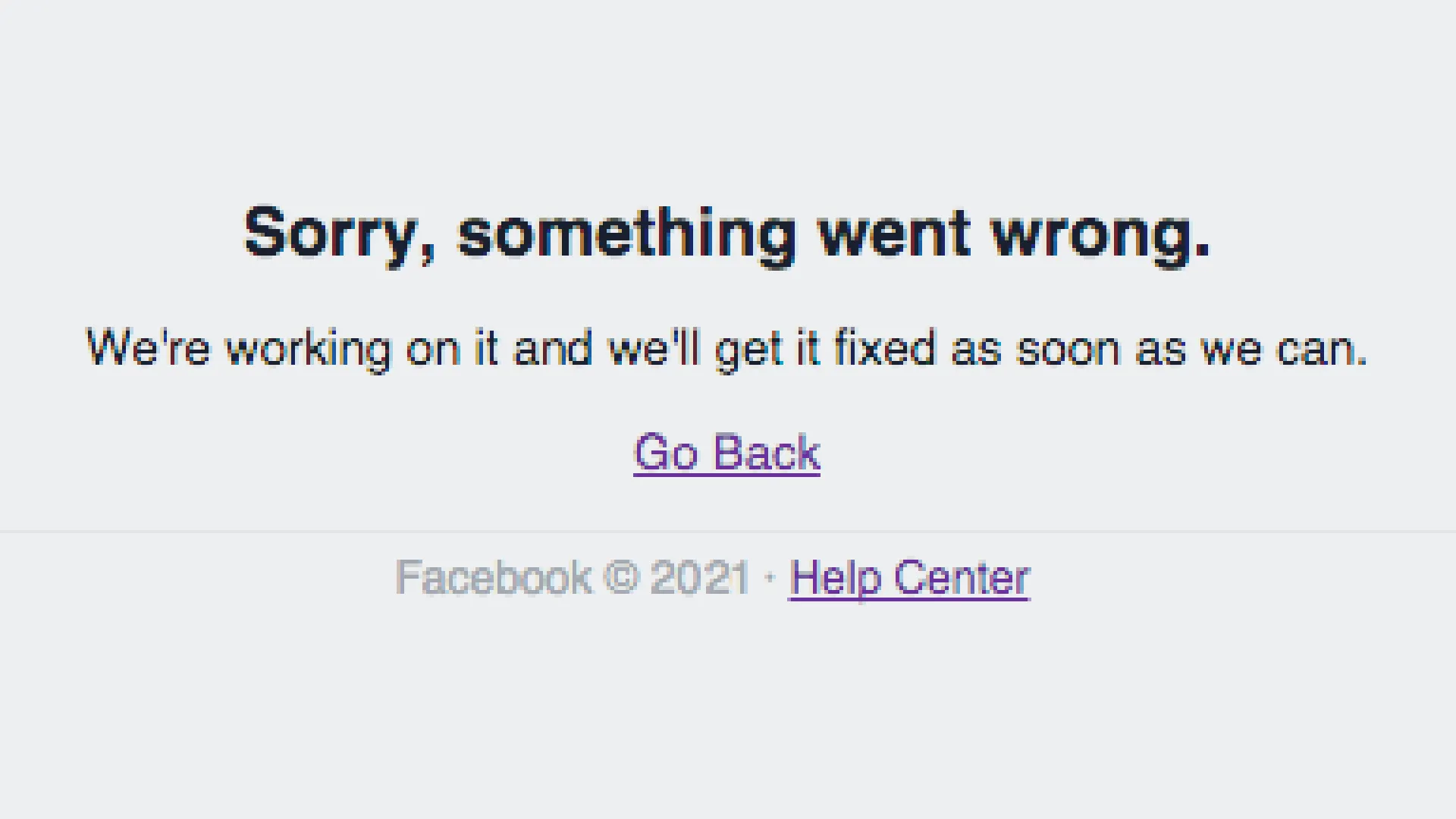 Next nature disasters: the Facebook outage of 2021