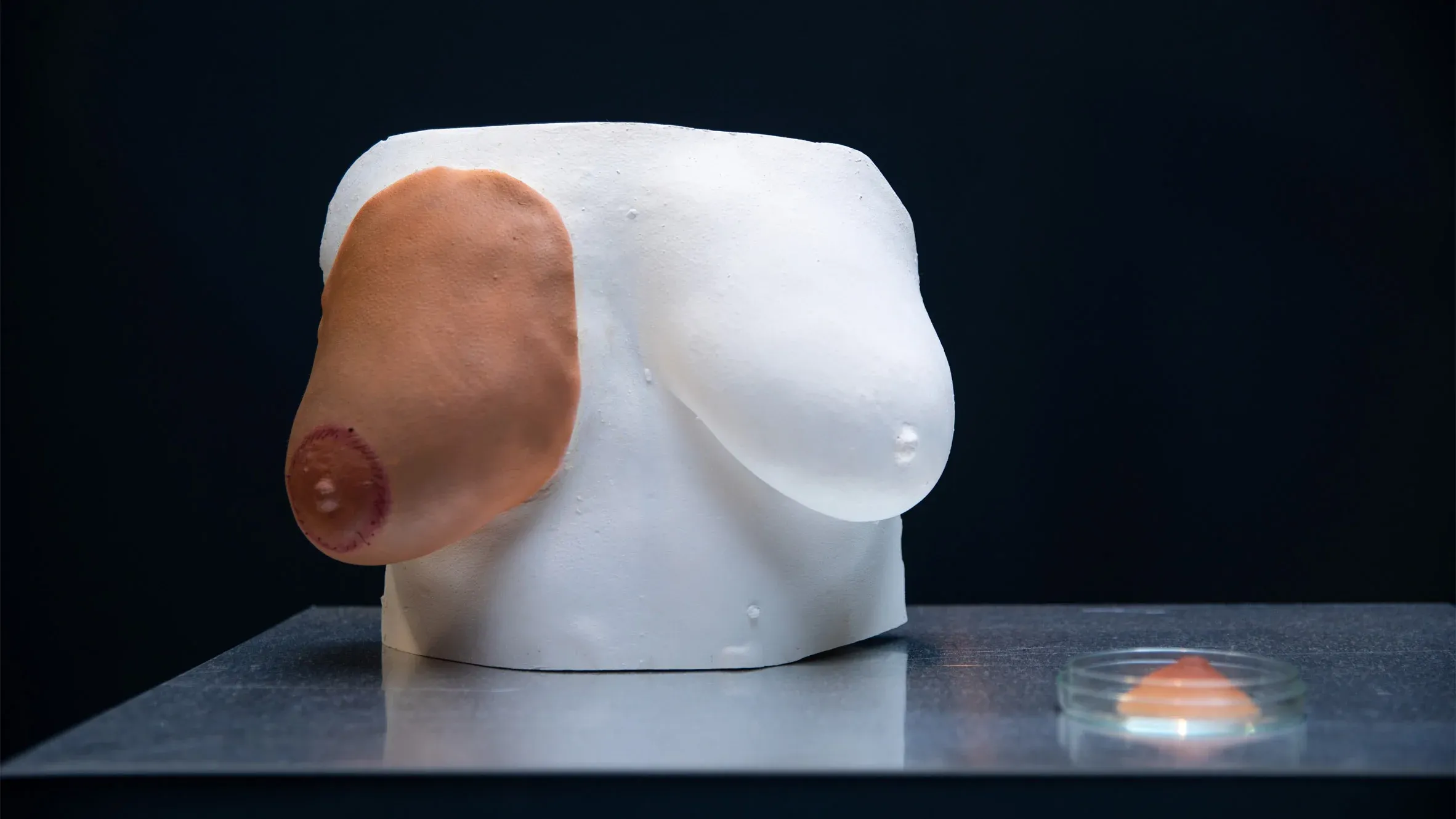 Making prosthetic nipples out of human hair