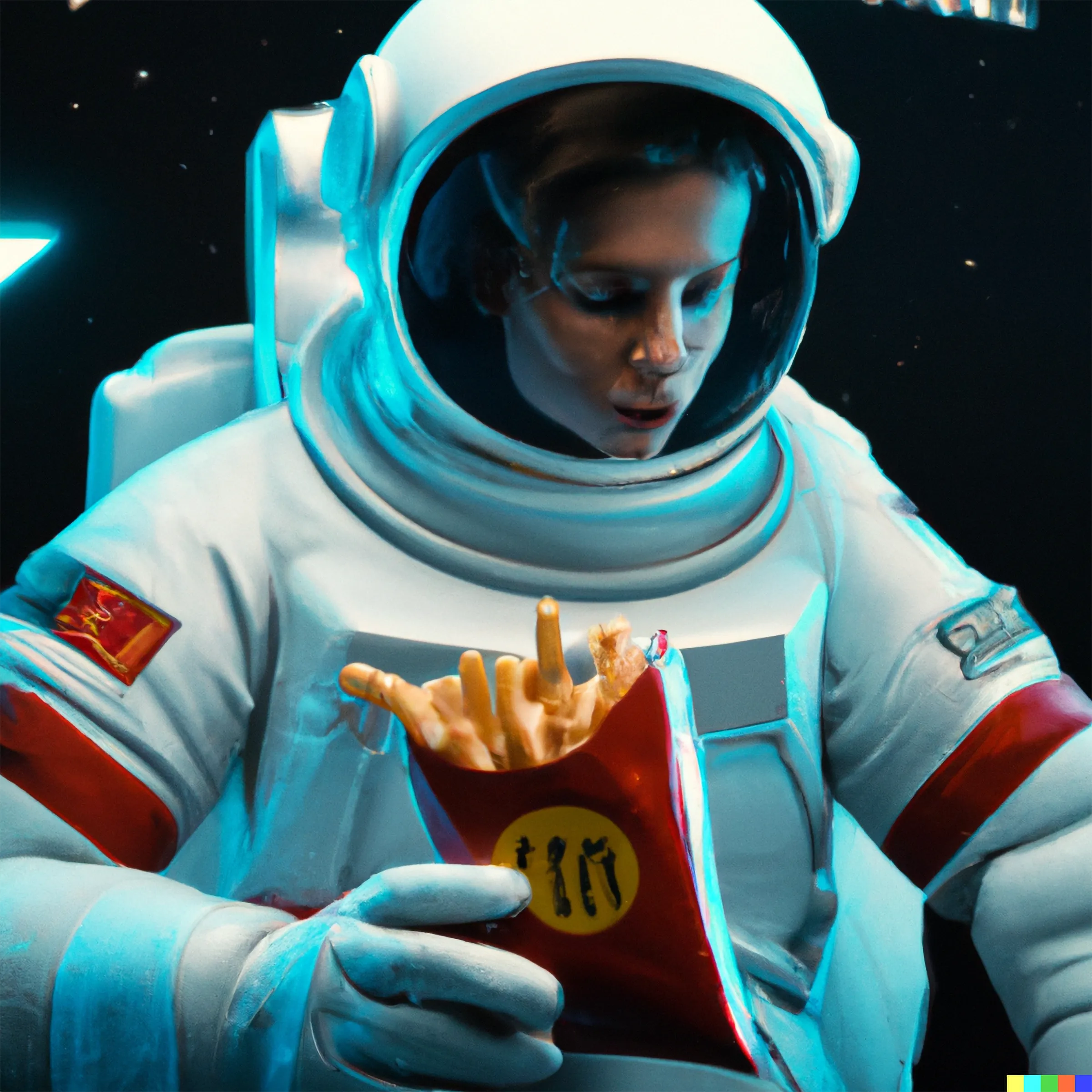Yes, we can fry potatoes in space!