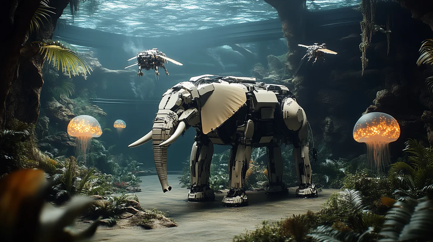 Robotdierentuin: Technologie in het wild